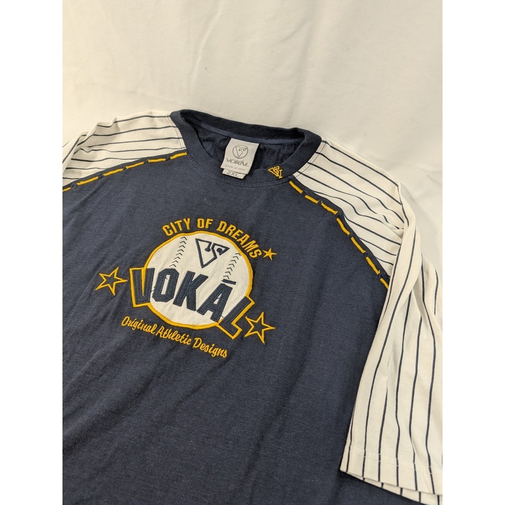 Vintage Y2K Nelly Vokal City Of Dreams T-shirt Blue White Jersey Style 2XL